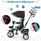 7-in-1 Detachable Baby Stroller with Canopy and Safety Harness